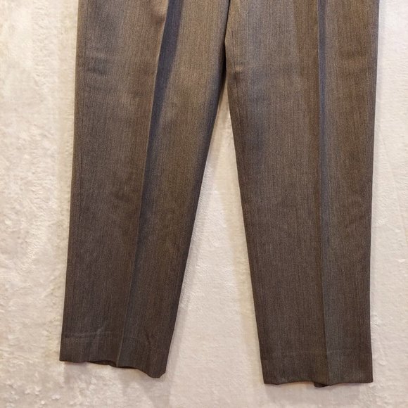 Timepieces Trousers Mens Size 36x33 100% Wool Classic Pleated dark grey brushed - Picture 6 of 12